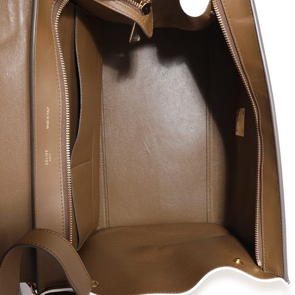Celine Tricolor Leather & Suede Medium Trapeze Bag - Picture 8 of 8